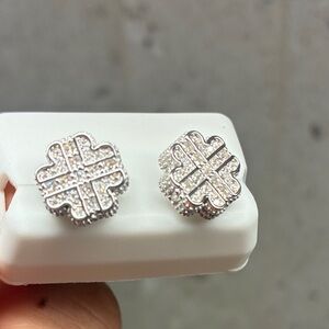 3.0 Silver Moissainite Earrings